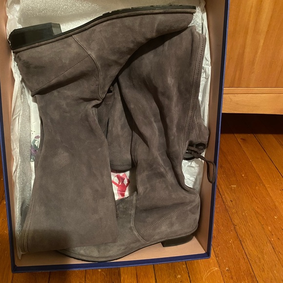 Stuart Weitzman Lowland over the knee suede boots - Picture 8 of 11